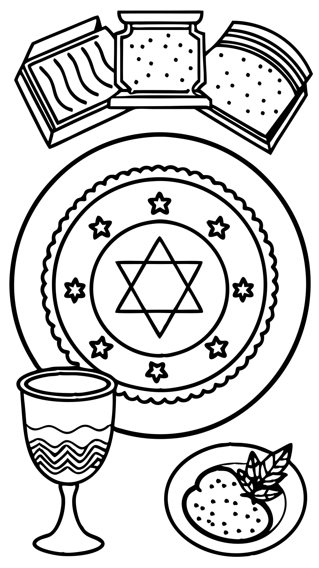 coloriages de pesach